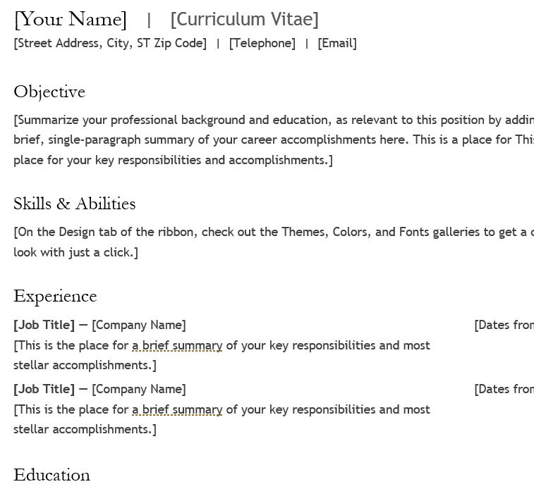 Curriculum Vitae 