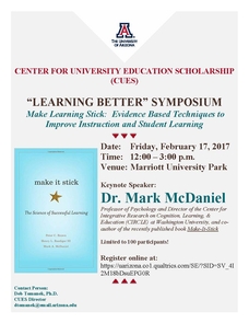 CUES 'Learning Better' Symposium