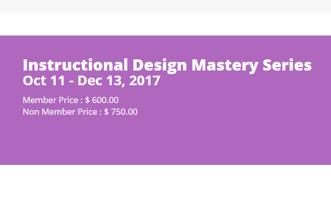 Instructional Design Mastery Series